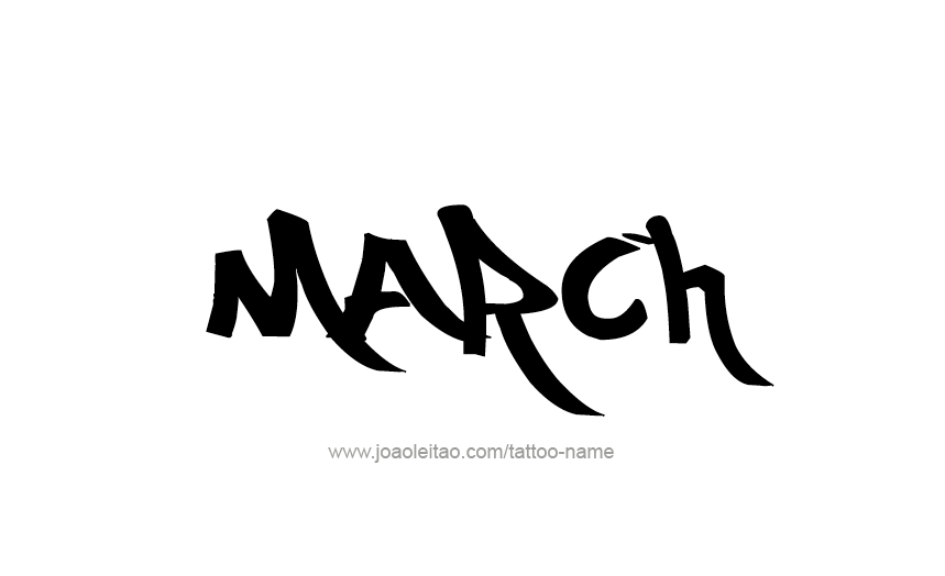 Tattoo Design Name March   