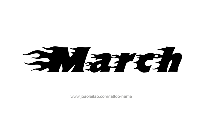 Tattoo Design Name March   