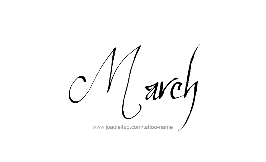 Tattoo Design Name March   