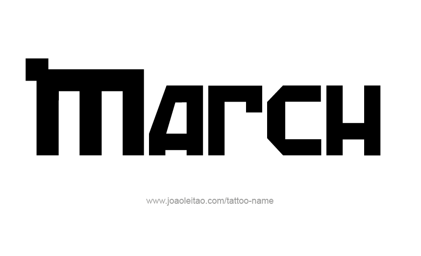 Tattoo Design Name March   