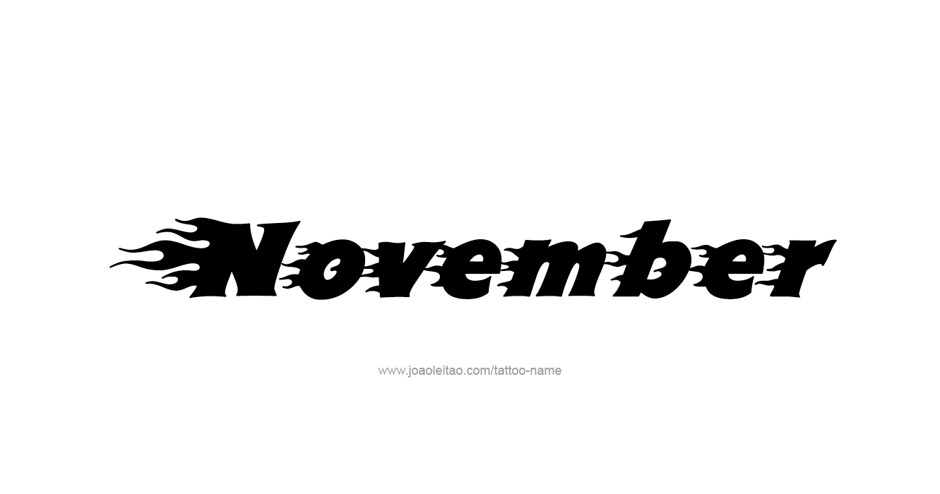 Tattoo Design Name November   