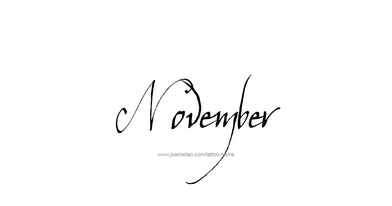 Tattoo Design Name November   