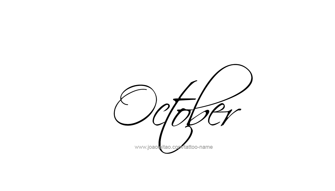 Tattoo Design Name October   