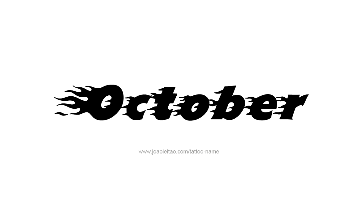 Tattoo Design Name October   