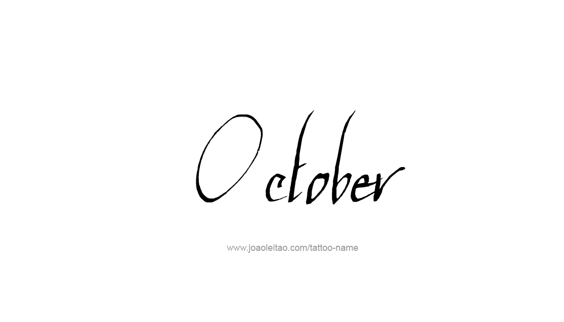 Tattoo Design Name October   