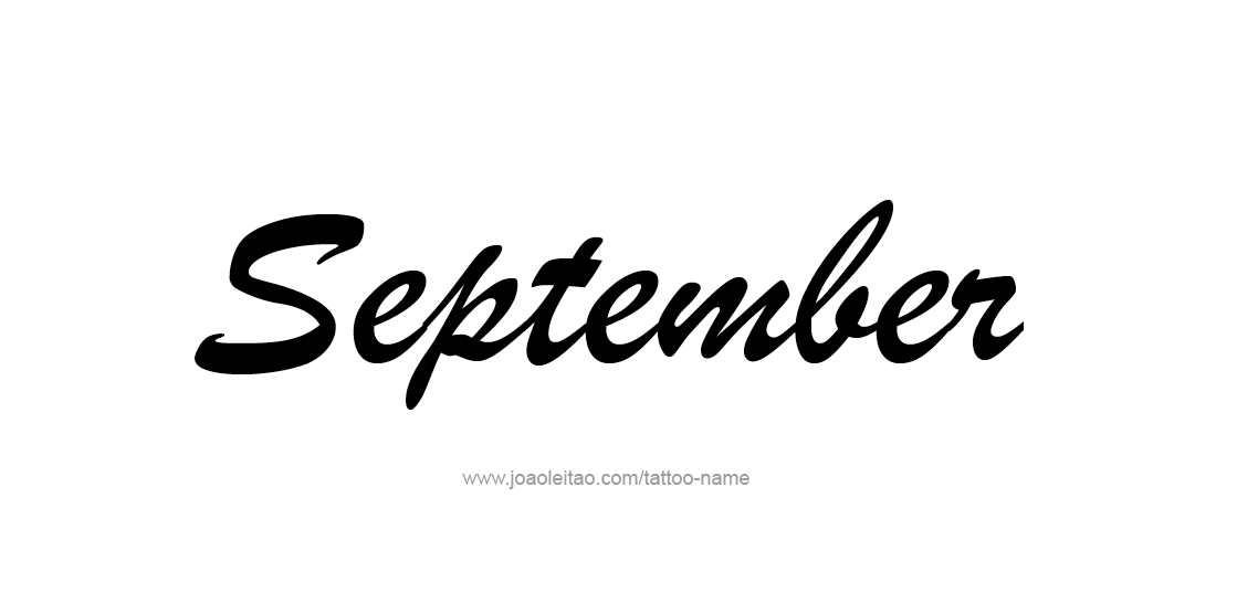 Tattoo Design Name September   