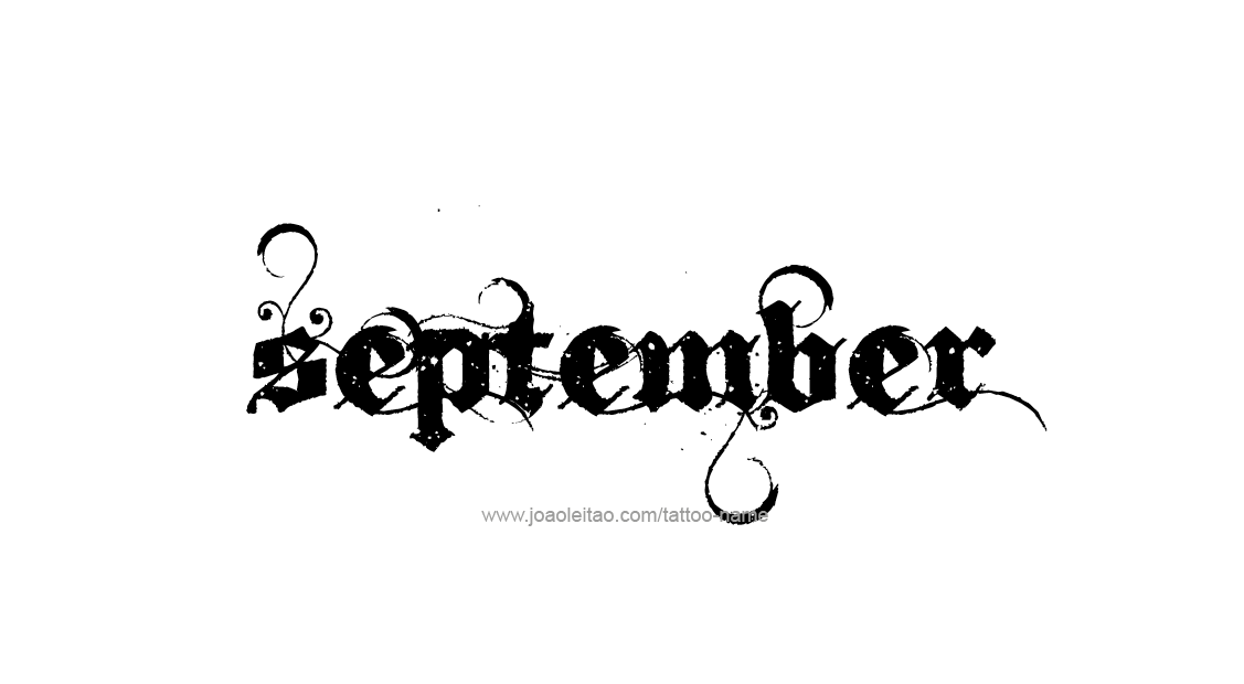 Tattoo Design Name September   