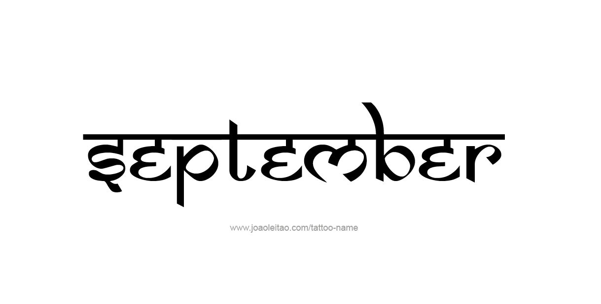 Tattoo Design Name September   