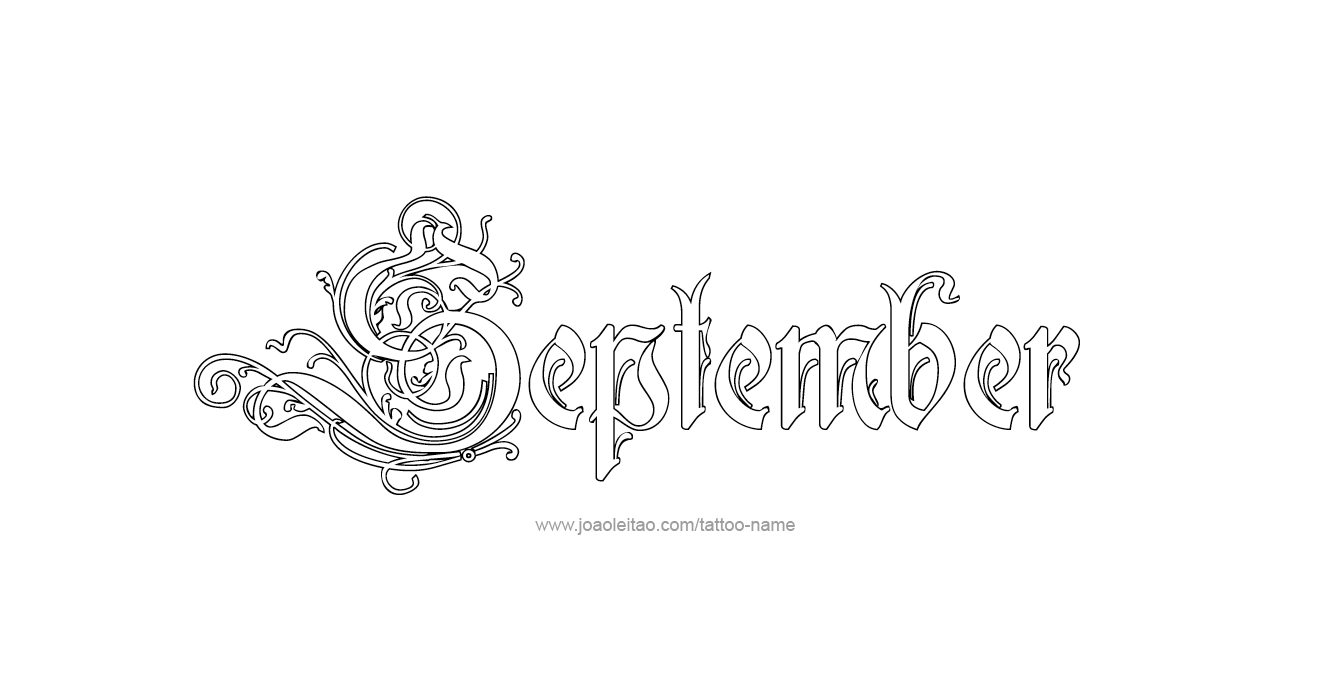 Tattoo Design Name September   