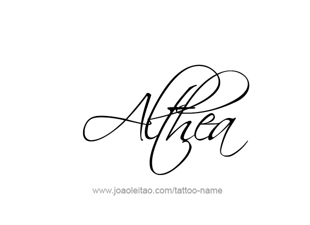 Tattoo Design Mythology Name Althea   