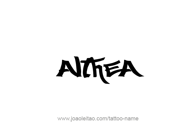 Tattoo Design Mythology Name Althea   