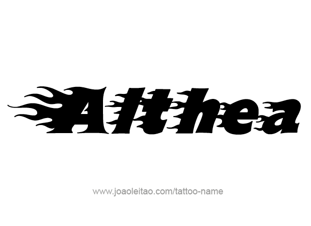 Tattoo Design Mythology Name Althea   