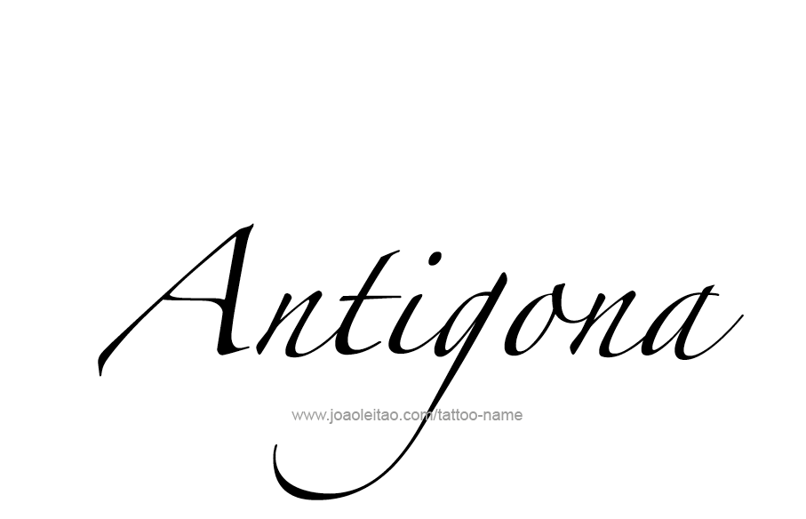 Tattoo Design Mythology Name Antigona   