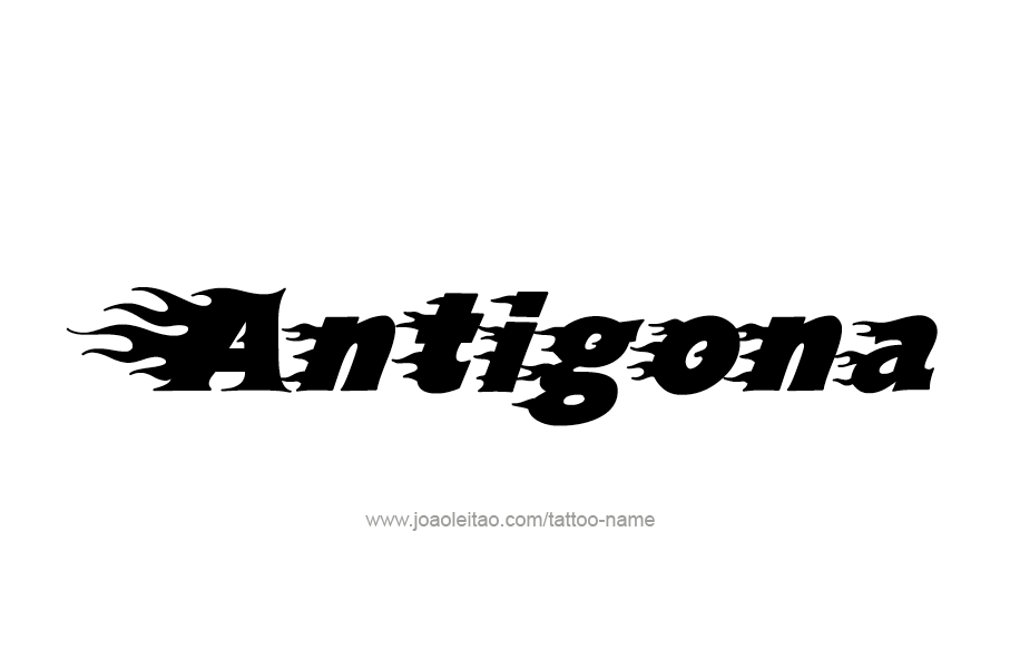 Tattoo Design Mythology Name Antigona   