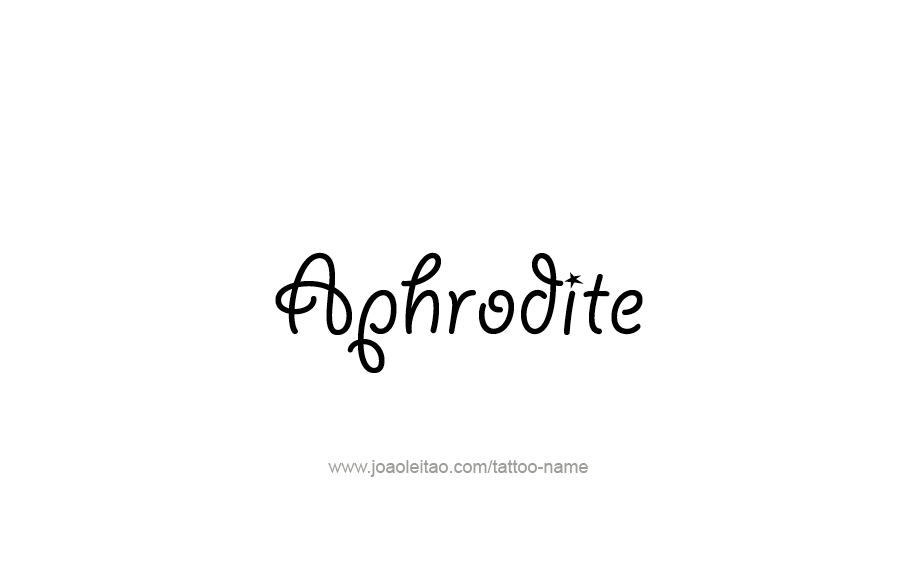 Tattoo Design Mythology Name Aphrodite   