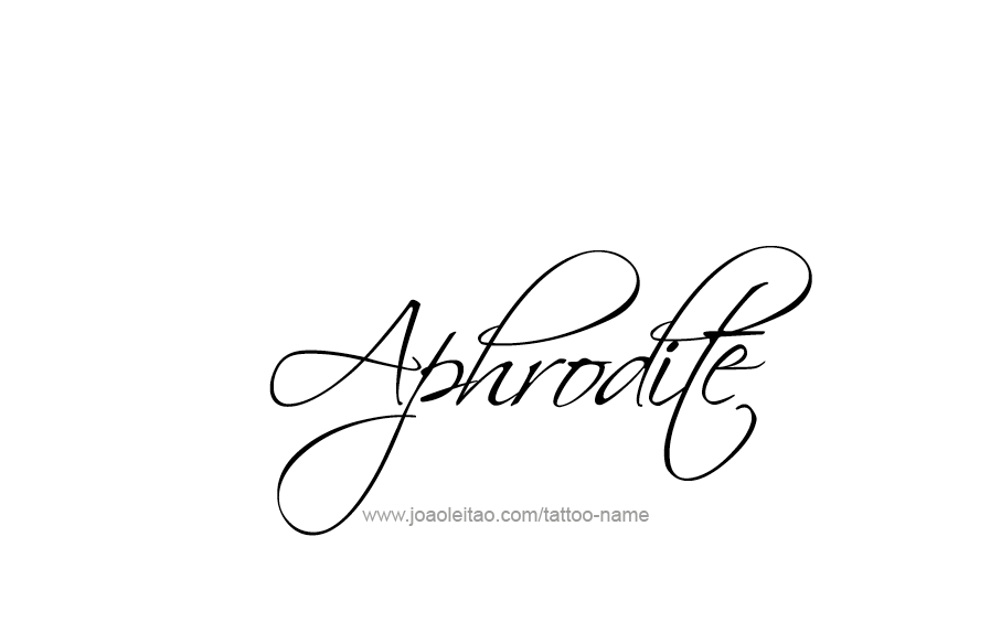 Tattoo Design Mythology Name Aphrodite   