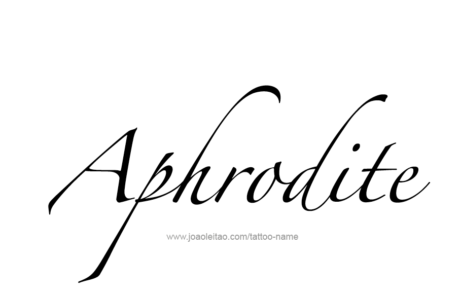 Tattoo Design Mythology Name Aphrodite   