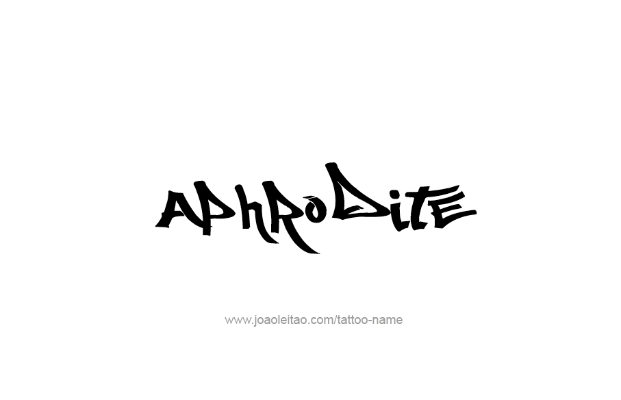 Tattoo Design Mythology Name Aphrodite   