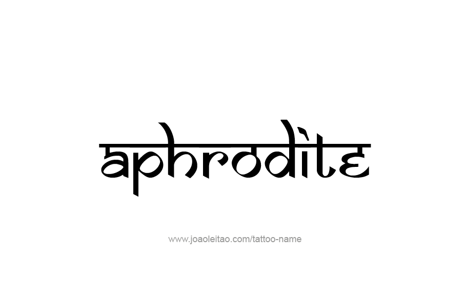 Tattoo Design Mythology Name Aphrodite   