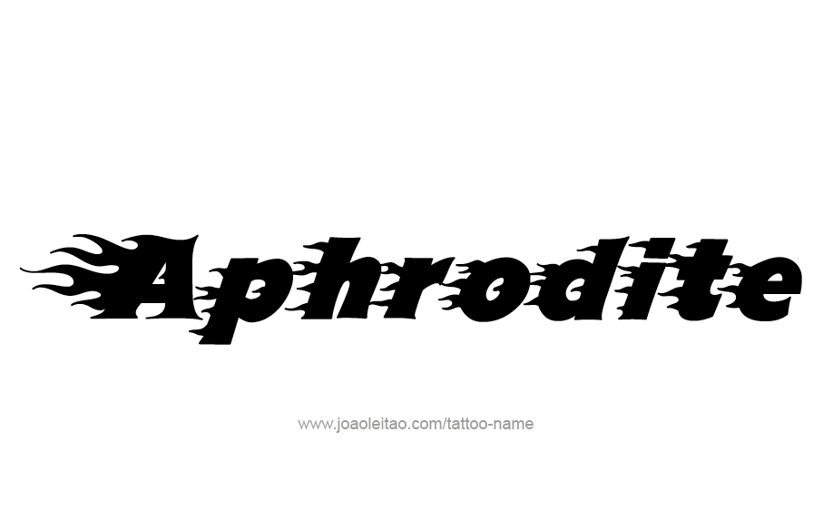 Tattoo Design Mythology Name Aphrodite   