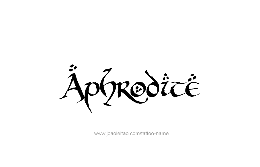 Tattoo Design Mythology Name Aphrodite   