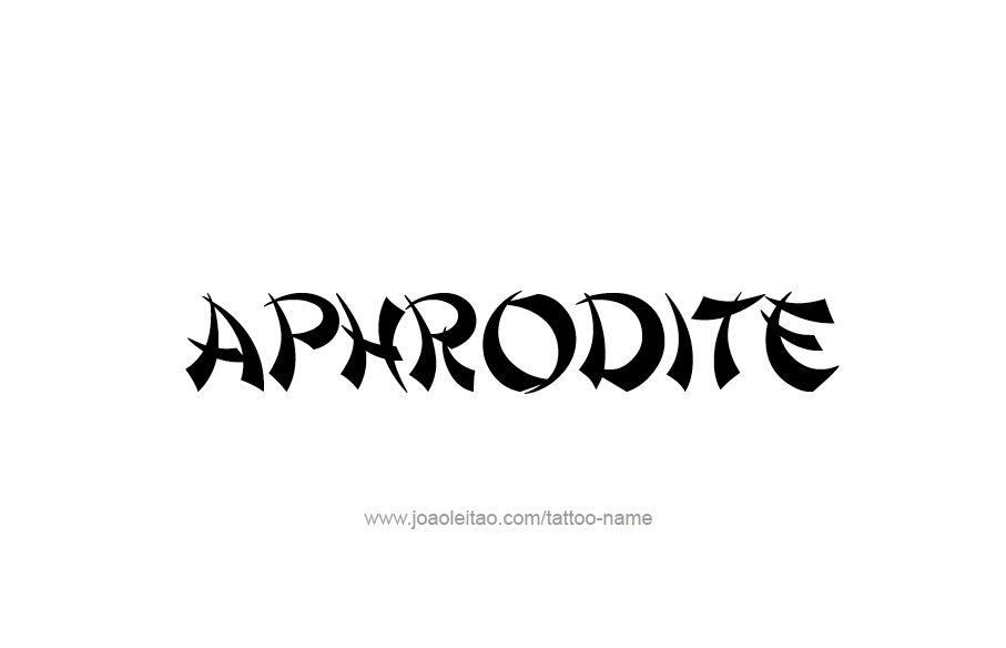 Tattoo Design Mythology Name Aphrodite   