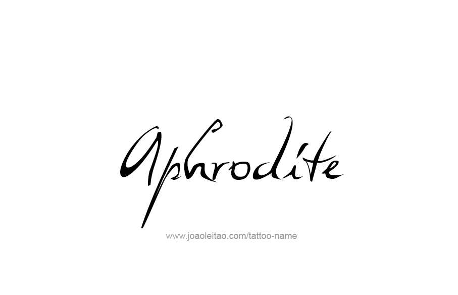 Tattoo Design Mythology Name Aphrodite   