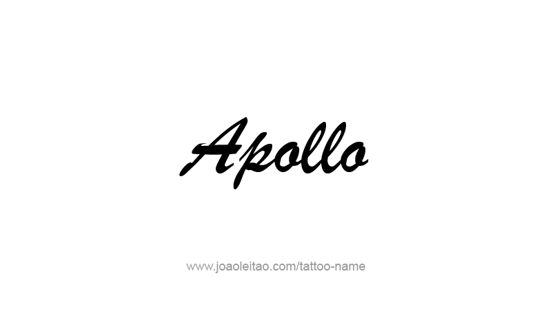 Tattoo Design Mythology Name Apollo   