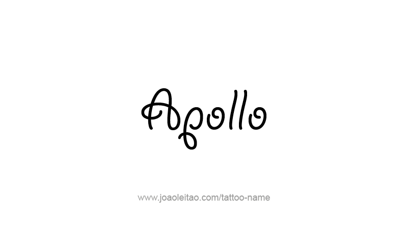 Tattoo Design Mythology Name Apollo   