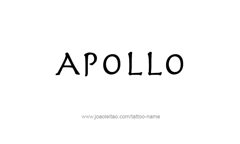 Tattoo Design Mythology Name Apollo   