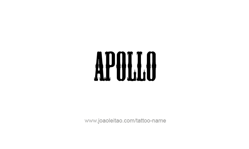 Tattoo Design Mythology Name Apollo   