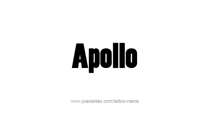 Tattoo Design Mythology Name Apollo   