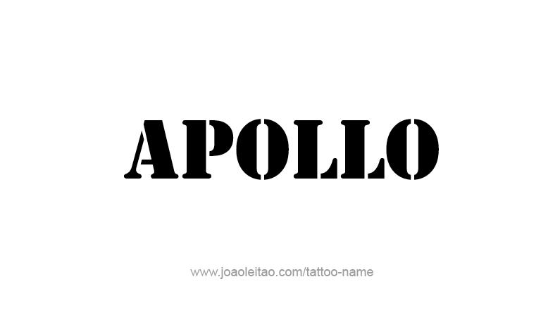 Tattoo Design Mythology Name Apollo   