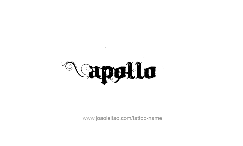 Tattoo Design Mythology Name Apollo   