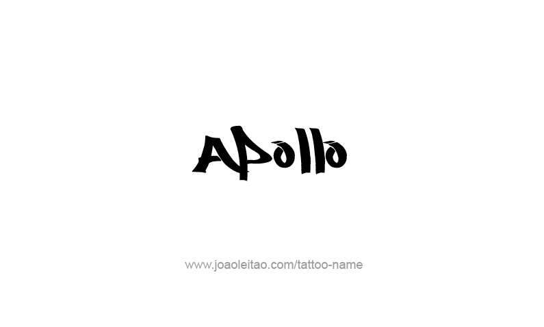 Tattoo Design Mythology Name Apollo   