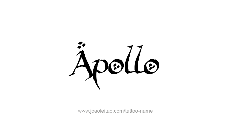 Tattoo Design Mythology Name Apollo   