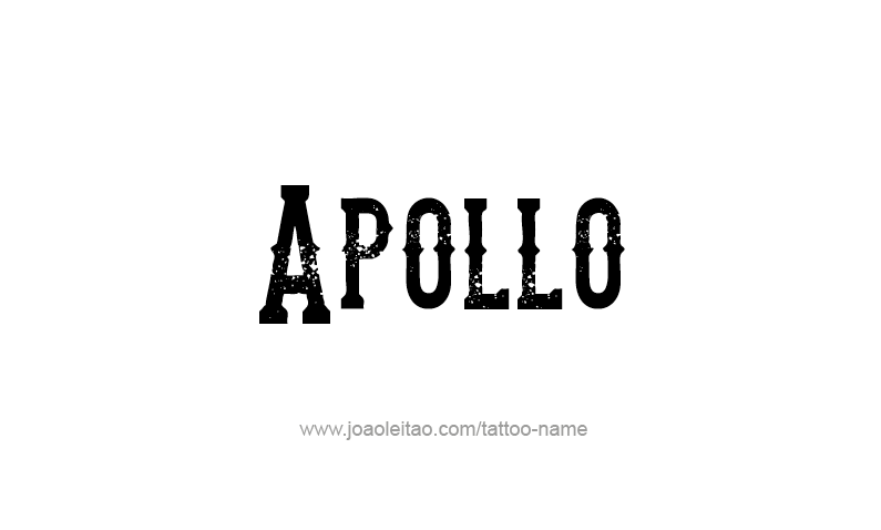 Tattoo Design Mythology Name Apollo   