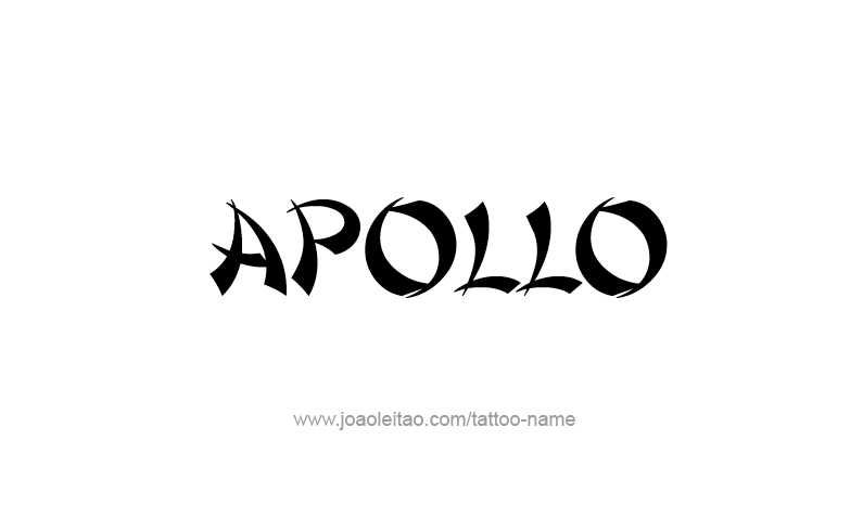 Tattoo Design Mythology Name Apollo