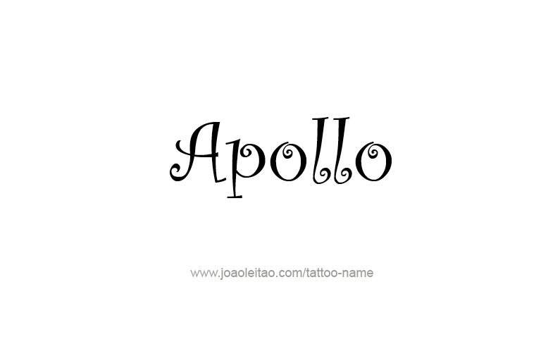 Tattoo Design Mythology Name Apollo   