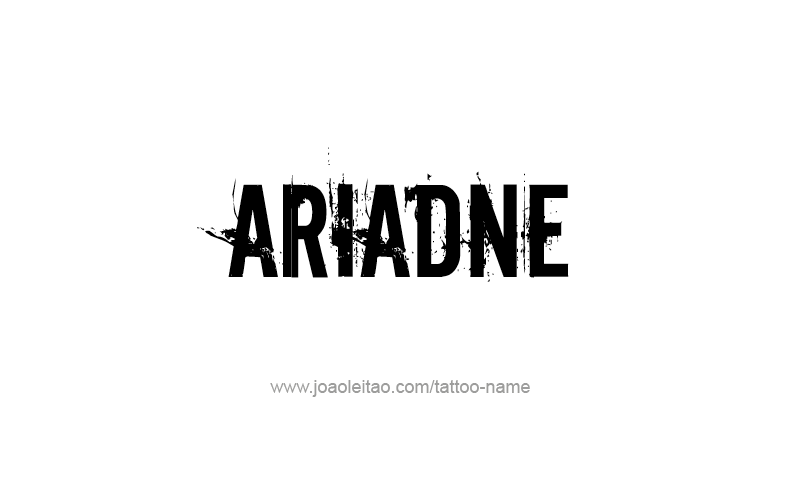 Tattoo Design Mythology Name Ariadne   