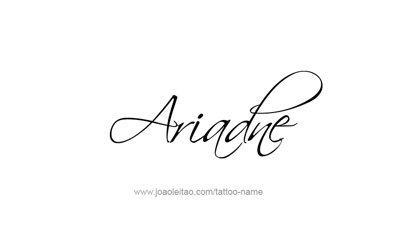 Tattoo Design Mythology Name Ariadne   