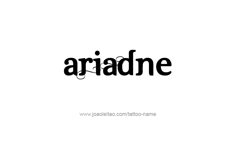 Tattoo Design Mythology Name Ariadne   
