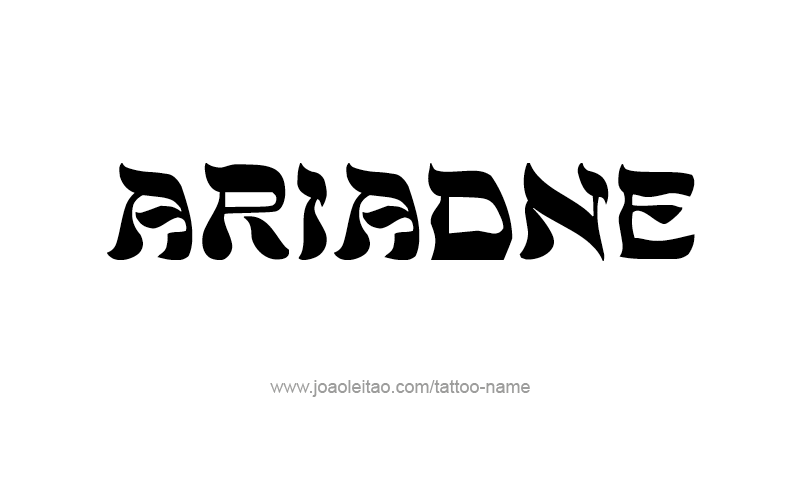 Tattoo Design Mythology Name Ariadne   