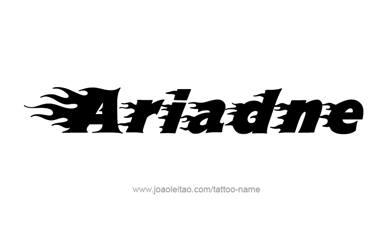 Tattoo Design Mythology Name Ariadne   