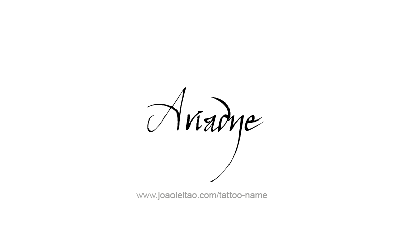 Tattoo Design Mythology Name Ariadne   