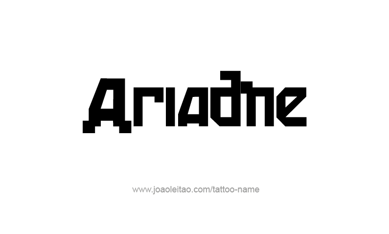 Tattoo Design Mythology Name Ariadne   