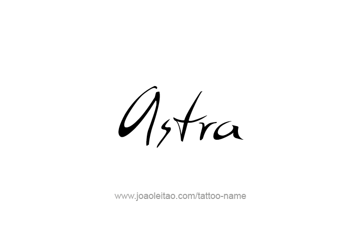 Tattoo Design Mythology Name Astra   