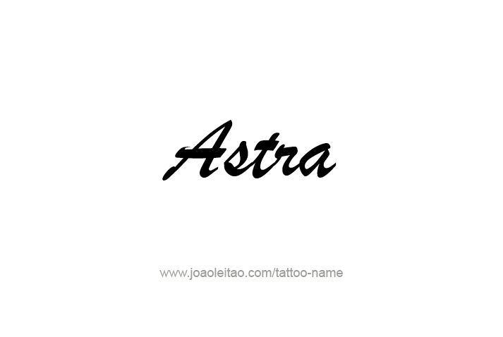 Tattoo Design Mythology Name Astra   