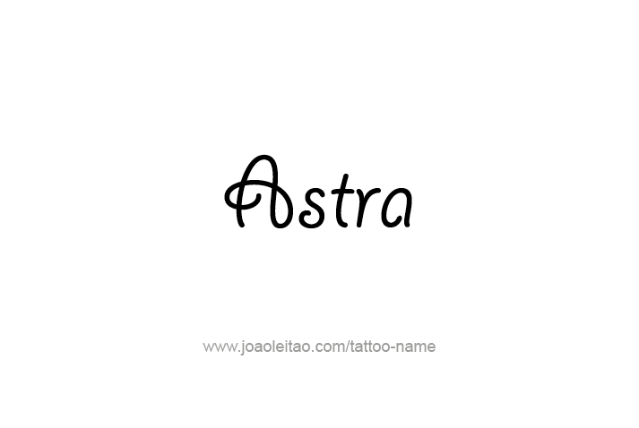 Tattoo Design Mythology Name Astra   