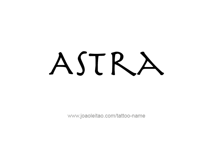 Tattoo Design Mythology Name Astra   